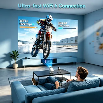XGODY WiFi 6 Bluetooth Projector 5