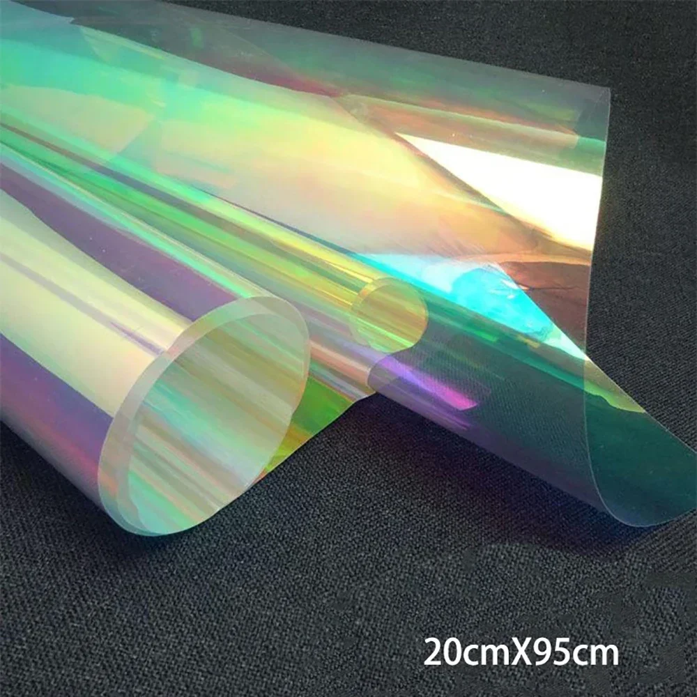 Vinyl Fabric Transparent PVC Holographic DIY Crafts Multicolor Fabric Vinyl Film For Making Shoes Bags Decorating Goods Crafts vinyl fabric vinyl sewing fabric