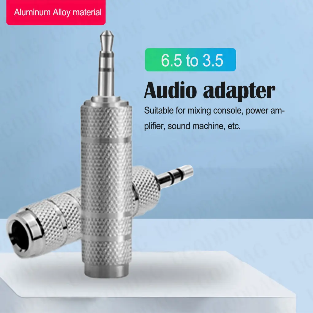Headphone Adapter 6.35 mm Male to 3.5 mm Female Wear-resistant Jack Converter
