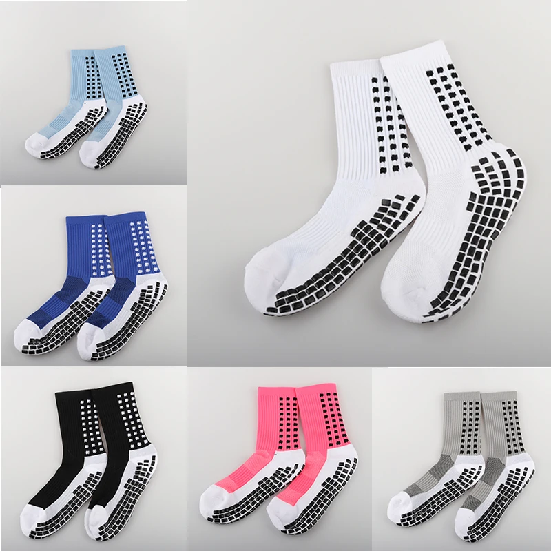 

New ANTI SLIP Football Socks Mid Calf Non Slip Soccer Cycling Sports Socks Mens 39-48