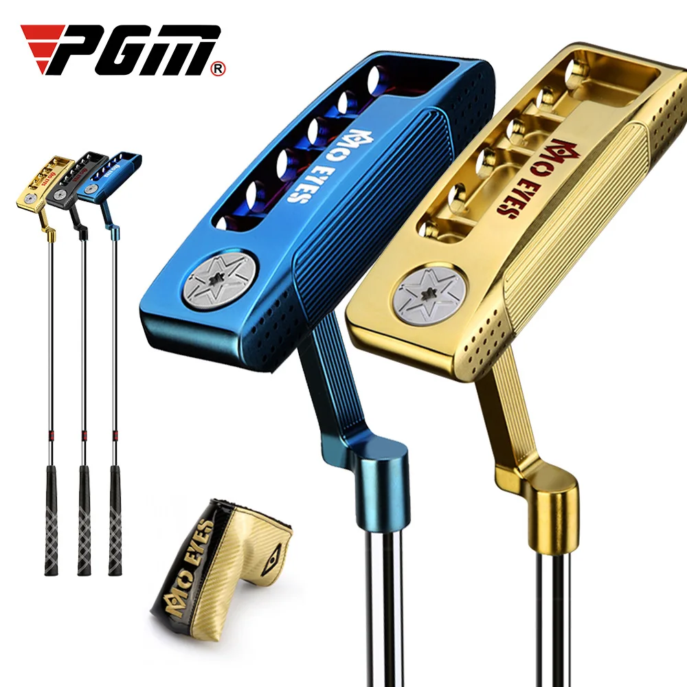 

GM MO EYES Golf putter Authentic Driver Golf Men's Club Blue/Gold Putter with Line of Sight Large Grip Hitting Stability TUG028