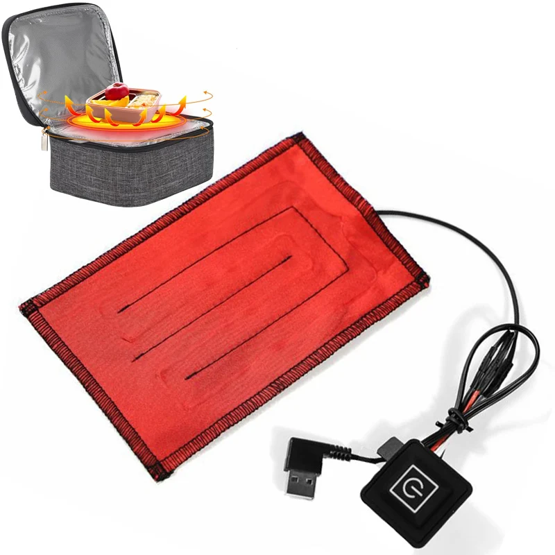 

USB Electric Heated Gasket Pad Coffee Tea Coffee Thermostatic Heater Plate Bento Lunch Box Bag Heating Gasket Travel Portable