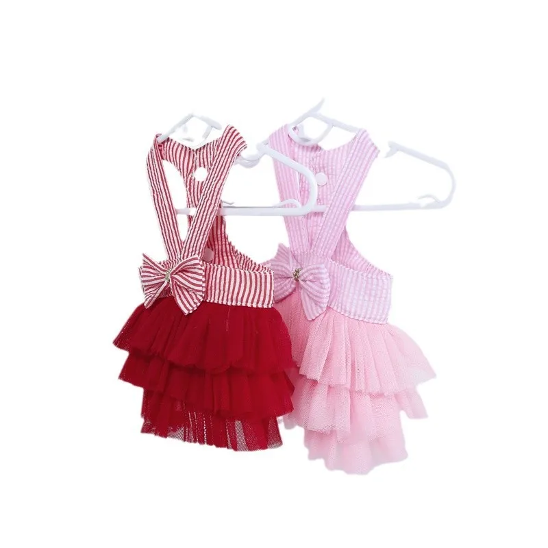 Puppy Dog Princess Dresses for Cats and Small Dogs Vest Skirt Cute Luxury Dog Dresses