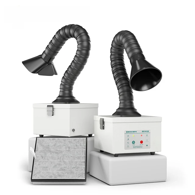 Purificateur de fumée mobile compact pour soudure, marquage laser et évacuation des fumées en ligne de production 1
