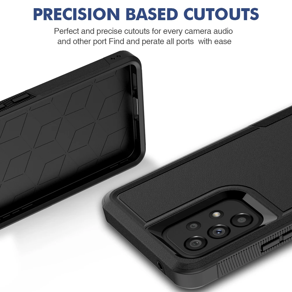 Durable Dual-Layer Hybrid Armor Shockproof Phone Case
