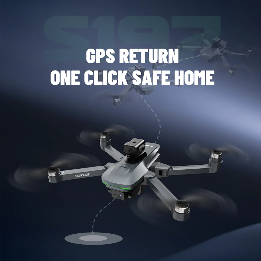2025 New S197 Drone with Screen Remote Control 5G WIFI GPS 8k Professional Camera FPV Dron RC Quadcopter Camera Helicopter 6000M