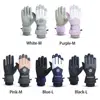 Winter Snowboard Ski Gloves PU Leather Non-slip Touch Screen Waterproof Motorcycle Cycling Fleece Warm Riding Gloves 6