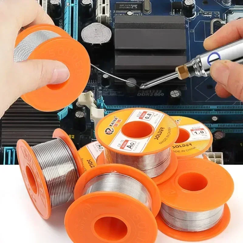 Soldering Wire 200/50G Low Temperature Easy Melt Solder Wire Metal Copper Iron Tin Alloy Welding Wires Soldering Cored Rods Bar Repairing Tools