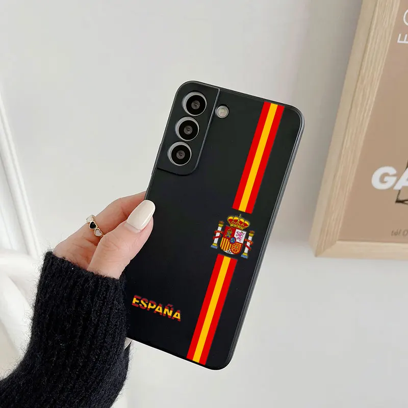 Spain Flag-Inspired Red and Yellow Line Phone Case Cover