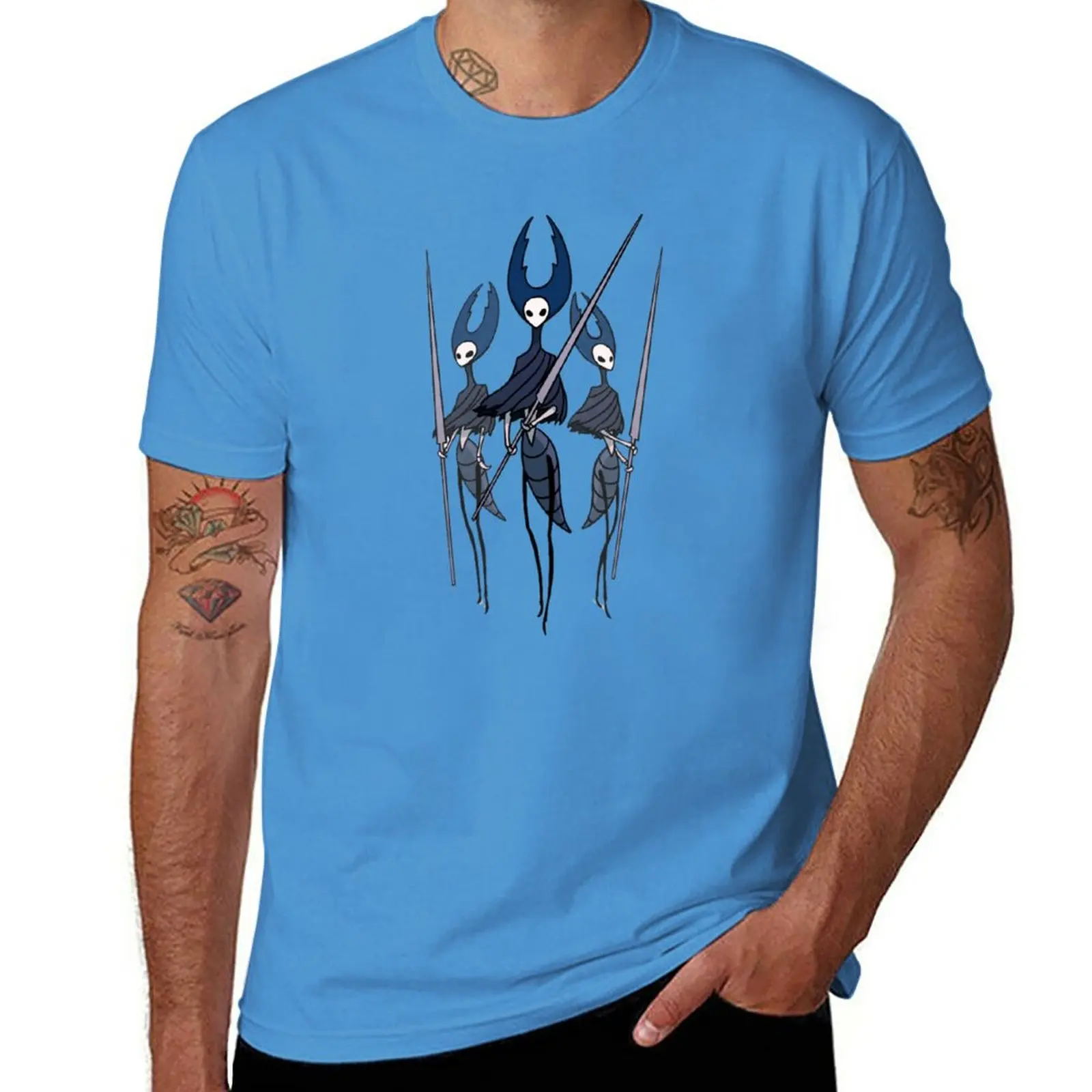 

Новая футболка с изображением рыцаря с вырезами, женские футболки, милые топы, футболки с коротким рукавом для мужчин