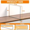 Wardrobe Clothes Organize Sorting Shelf Partitions Acrylic Clothing Baffle Jeans Pants Storage Organize 6