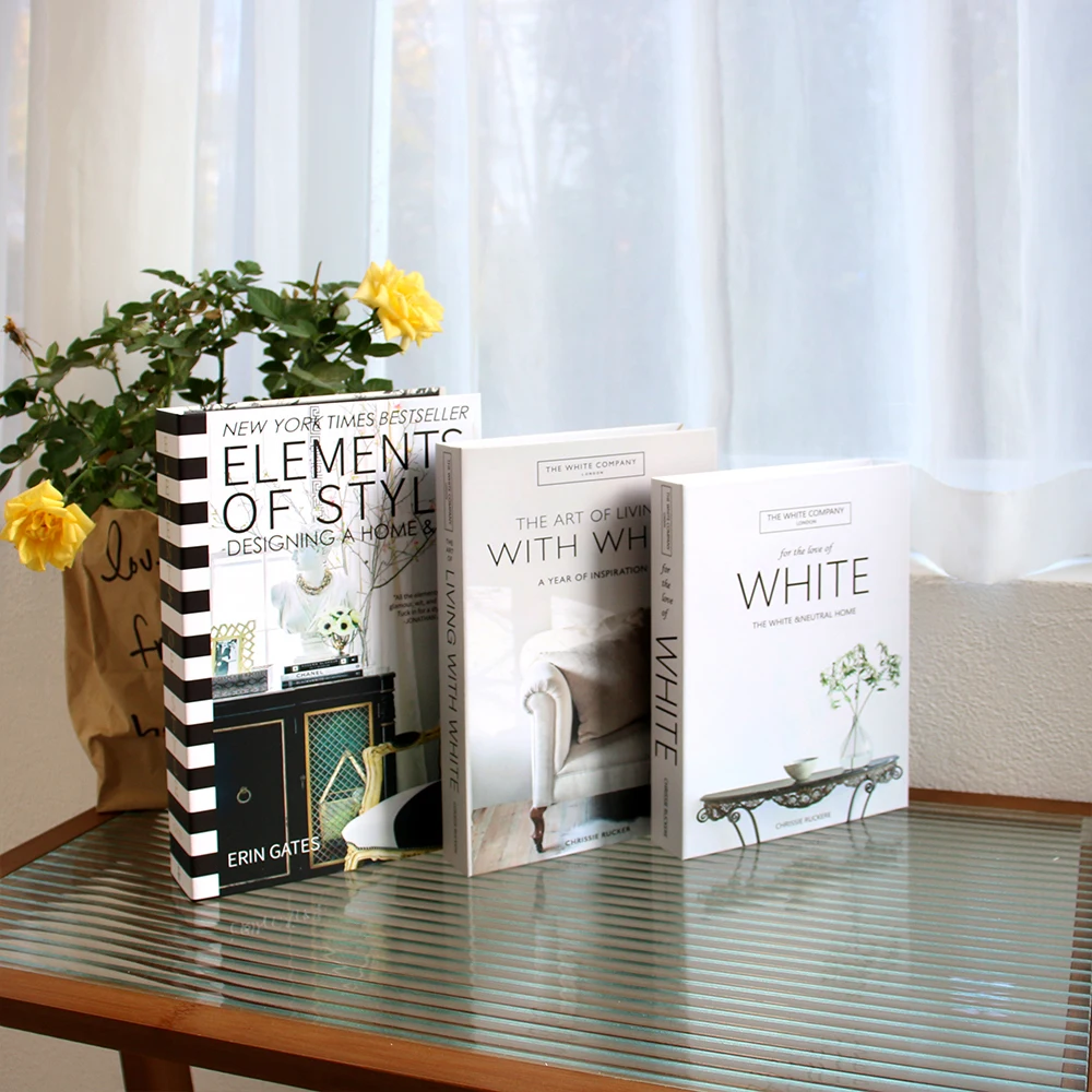 Set of 3 Decorative Faux Books for Home and Coffee Table Decor, Available in Various Sizes