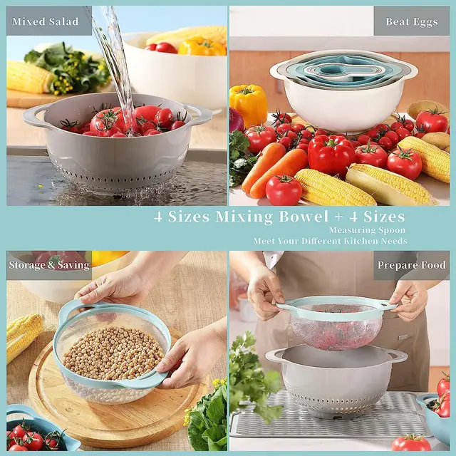 Plastic Mixing Bowl Set 3