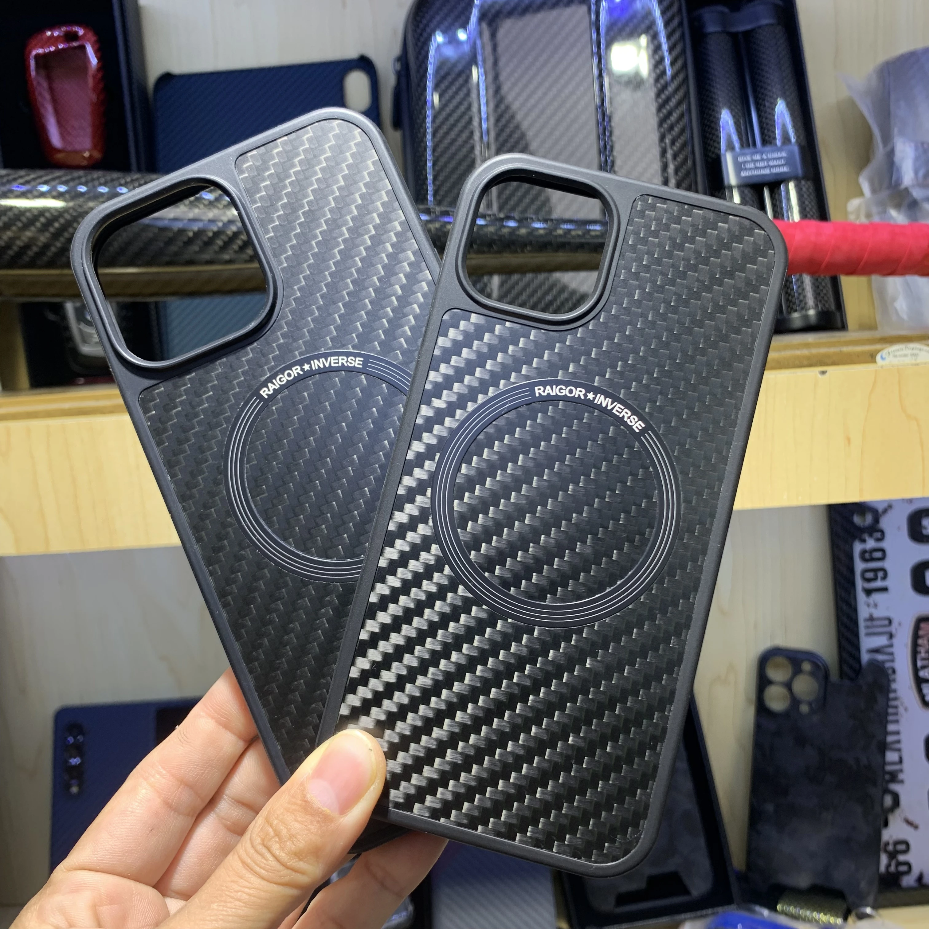 Real Carbon Fiber Phone Case For iPhone 13 Pro Max Carbon Fiber+TPU