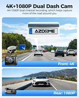 AZDOME Dash Cam GS63H Pro 4K+1080P 2.4 4