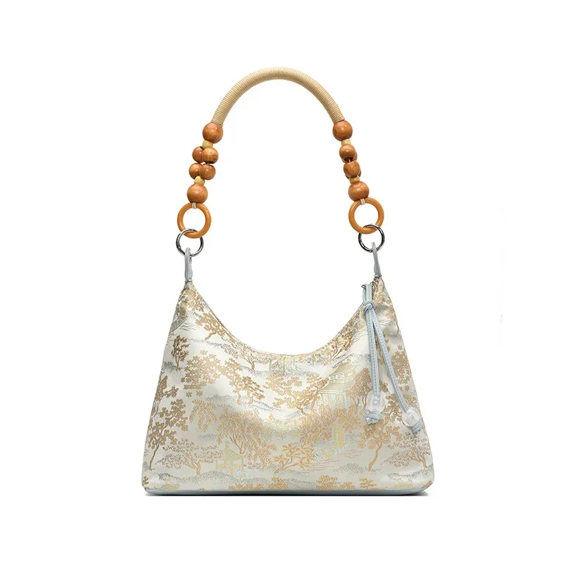 thumbnail image 1 of Bolso de mano Guofeng Fashion de gran capacidad para mujer, nuevo bolso de hombro retro versátil de primavera, bolso de mano con textura premium para mujer, 1 of 5
