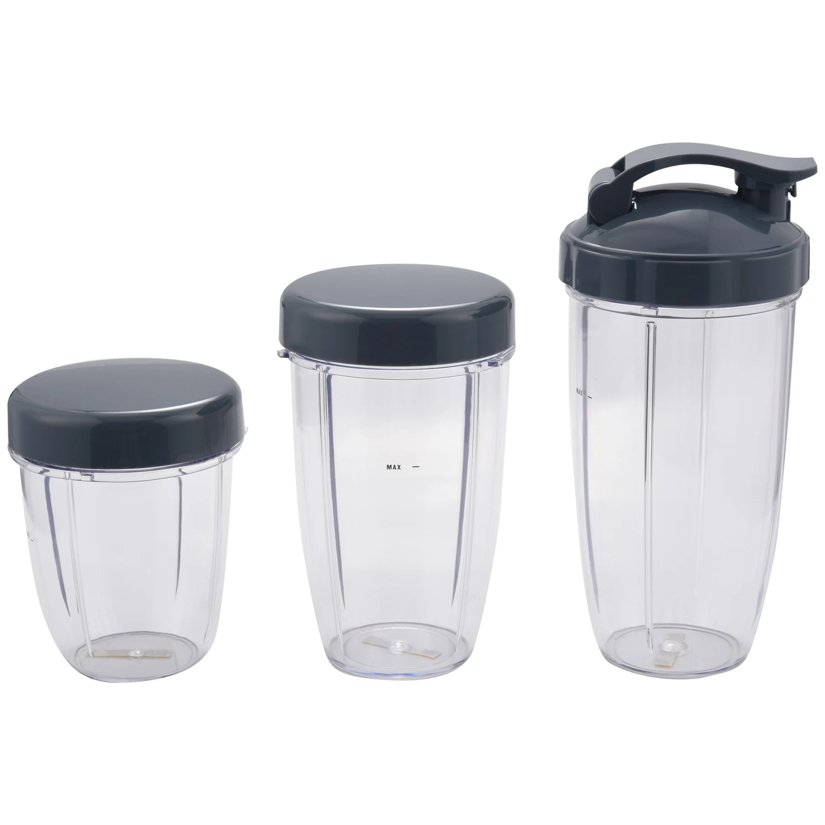 WZYTEU 2 Pcs Bol Blender + 4 Pcs Couvercle Du Gobelet, 18OZ Mini Shaker