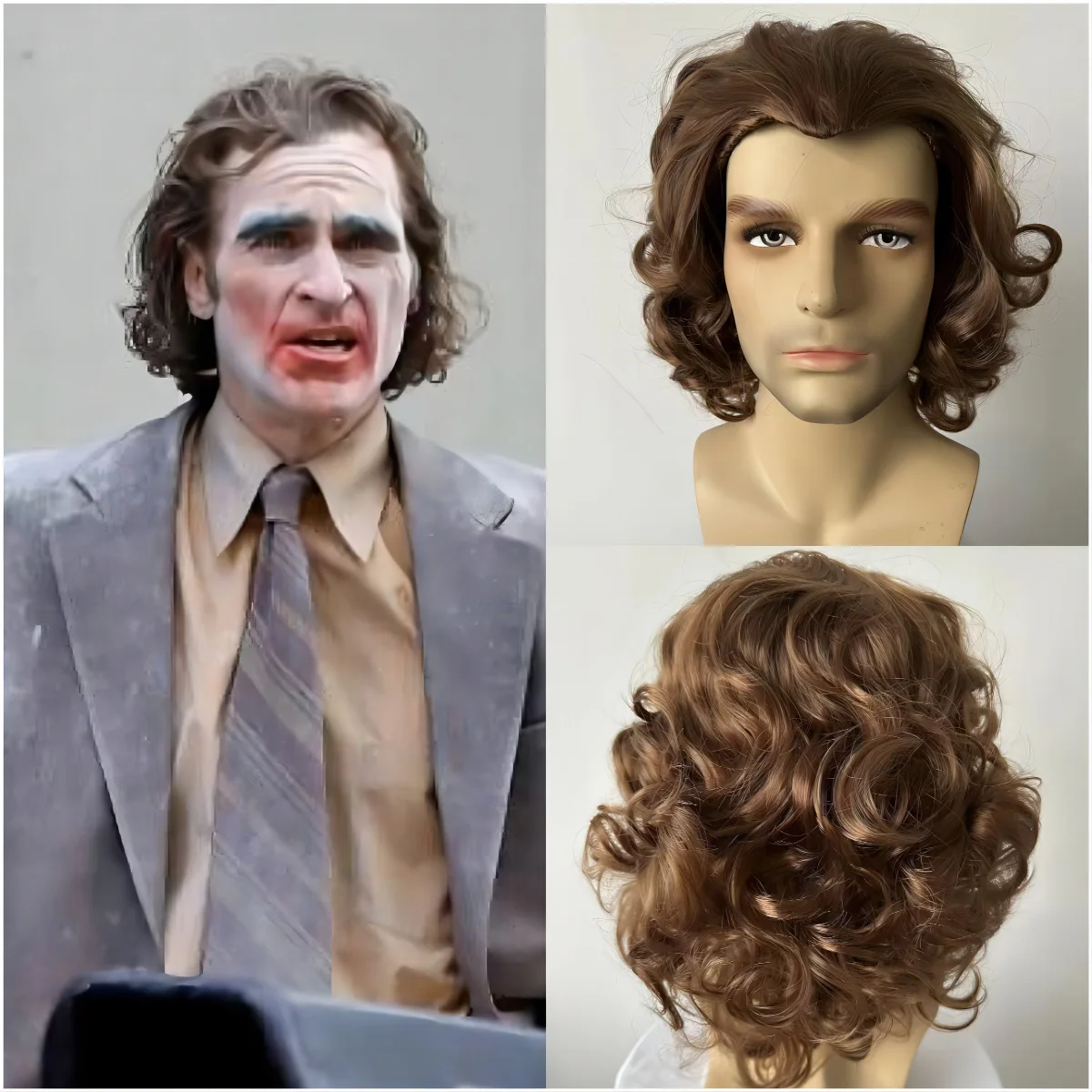 DC Comics Joker: Arthur Fleck | Joker Green Wavy Synthetic Wig Cosplay 29 DC Comics Joker Green Wavy Synthetic Wig for Cosplay (Unofficial)