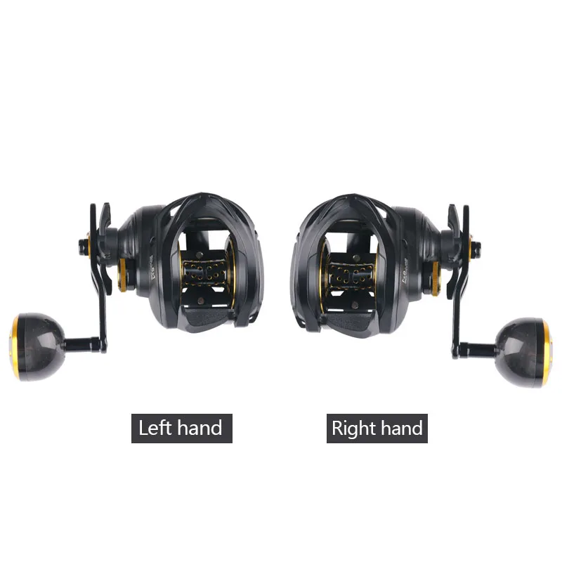 Baitcast Reel Fishing 6+1 BB Max drag 16kg Carbon Fiber body Metal Boat Sea  Slowly Shake iron plate Lure Freshwater Wheel