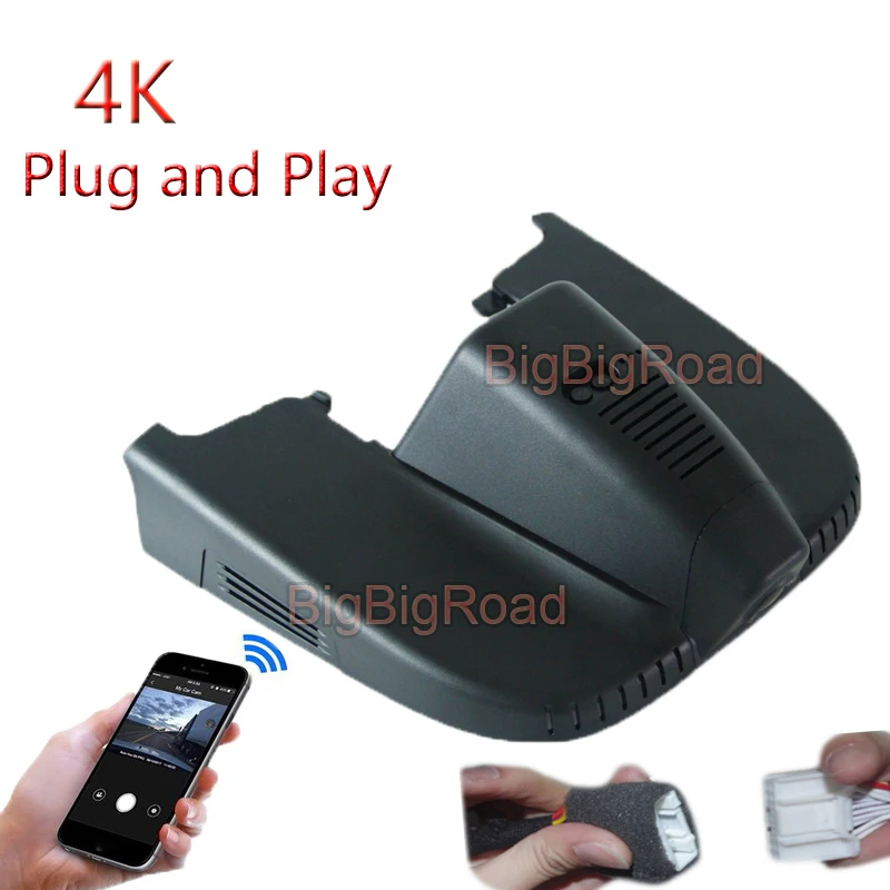 4K Plug And Play Car Dvr Wifi Videoregistratore Dash Camera Fhd 2160P Grandangolare Per Alfa Romeo Stelvio Giulia 949 952 2015 ~ 2020