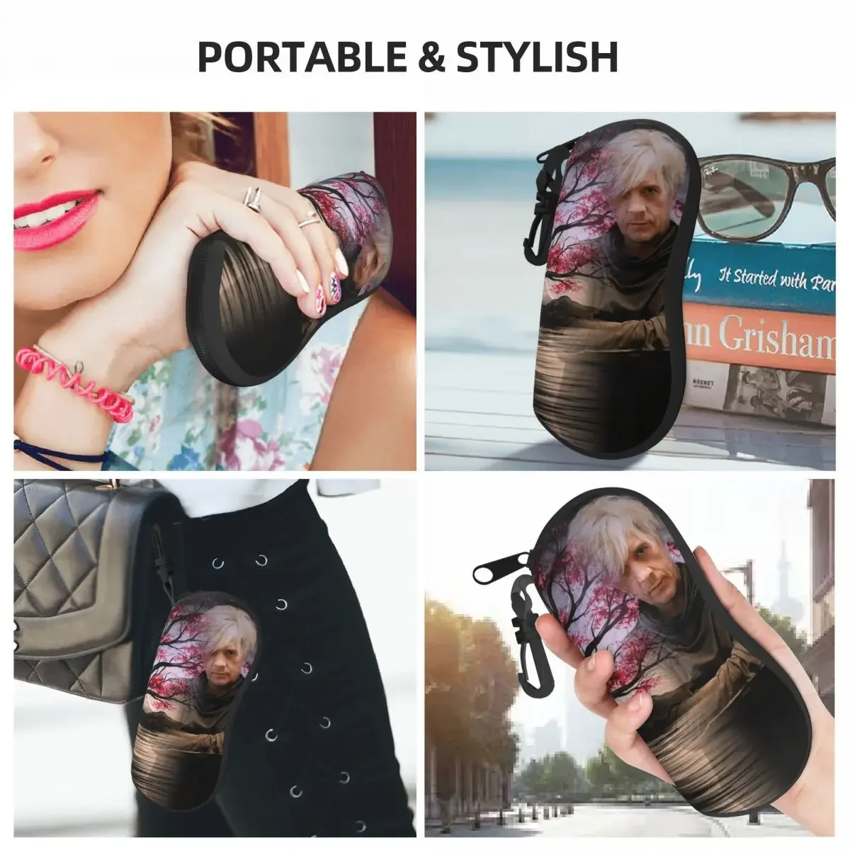 Nicolas And Sirkis Indochine Glasses Case Humor Graphic Spectacles Bag Casual Graphic Purse