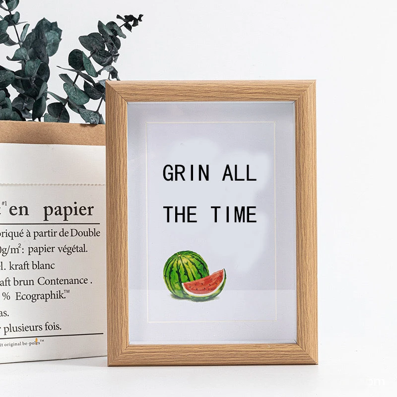 벽걸이 나무 사진 프레임, 내부 깊이 1.5cm, 13x18, 15x20 거실 디스플레이용, 7 인치, 8 인치, 1 개