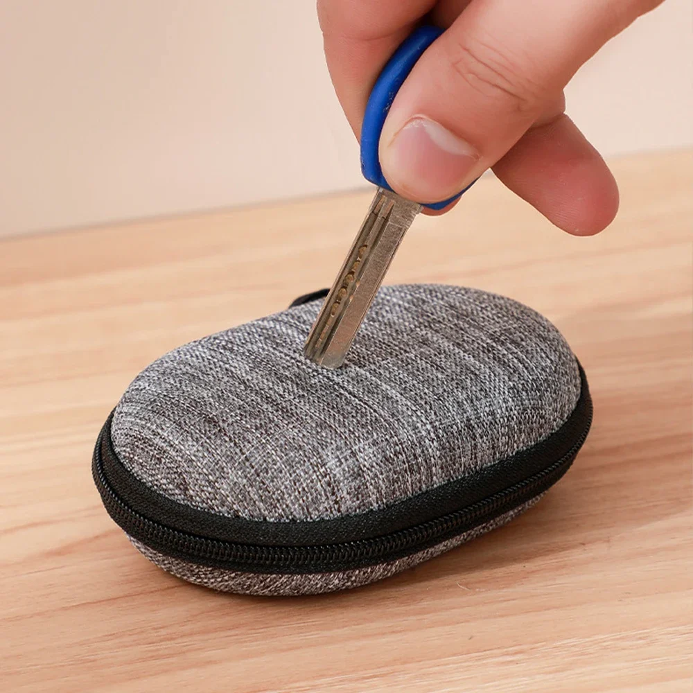 Luluhut Anti Press Hard Storage Box Zipper Carrying Bag For Ear Buds SD Card Earphone Wire Chargers and Usb Cable Organizer