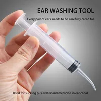 12ML Ear Cleaner Washer Syringer Elbow Rubber Tube Earwax Cleaning Removal Tool Ear Cleaner Wax Removal Ear Cleaner Health Care 1