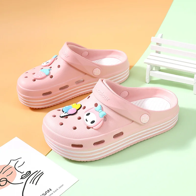 Sandal for girl Children Sandals Girls 2022 Summer Beach Kids Casual Shoes Waterproof Luxury 7-12 Years Platform Clogs for Girls Free Shipping slippers for boy