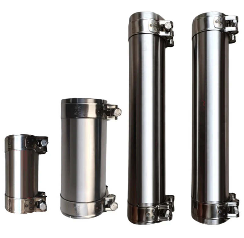 Exhaust Pipe Connector Tube Adapter Joiner Sleeve Clamp 35mm-80mm Tube Pipe Connector Joiner length 100mm-120mm exhaust assembly