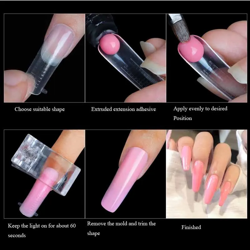 Nail Tips 60pcs False Full Cover UV Gel For Extension