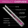 Portable Hair Straightener with Charging Base Wireless Straightening Iron Floading Plate and Comb PTC Hair Straightening Device 5