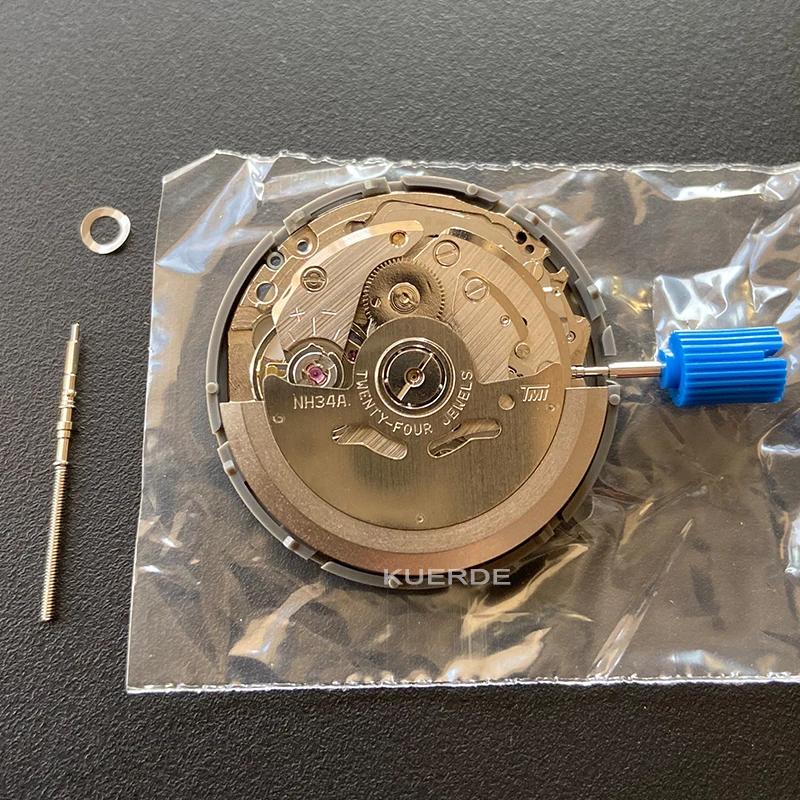 Mechanical Watch Movement Watch Movement GMT Original Japan NH34 Watch Movement Mechanical Automatic Date at 3 o'clock Self-winding High Accuracy Watches Repair Tool