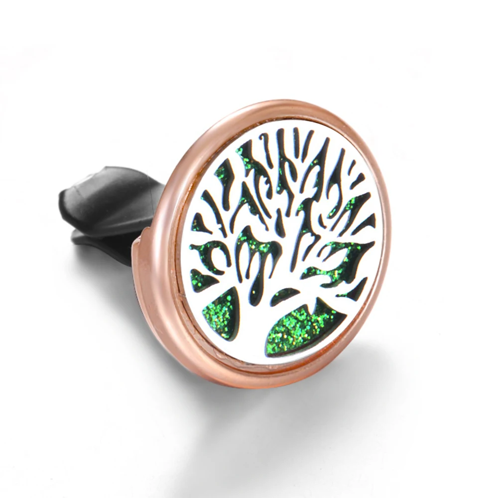 thumbnail image 1 of Almohadilla de aromaterapia con inserto dorado, colgante con múltiples patrones, difusor de aceites esenciales para coche, medallones, clip de salida, joyería, 1 of 5