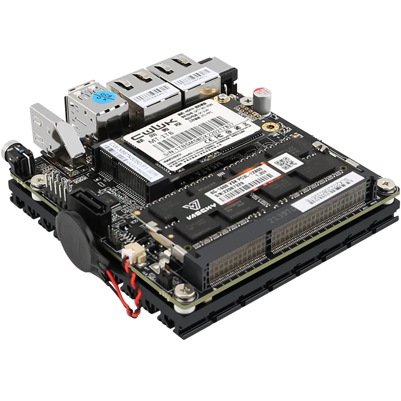 ERIAN-Mini PC 6W Intel N3050/N3160 Façades Core Façades Thread X86 Soft Router 2*1000M Lan Port HD-MI Sortie Metal Case PK G31