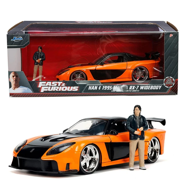 Jada Toys Fast & Furious 1:24 1995 RX-7 Veilside JDM Widebody Die-cast Car  Han's 2.75 Figure, for Kids and Adults - AliExpress