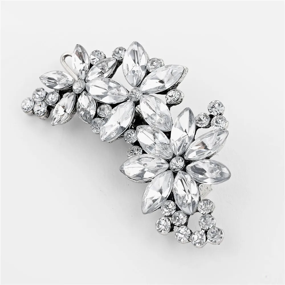 Fashion Women Lady Crystal Rhinestone Bridal Wedding Flower Hairgrips Hairpins Hair Clip Hair Jewelry Accessories hair accessory hair clip jewelry accessories
