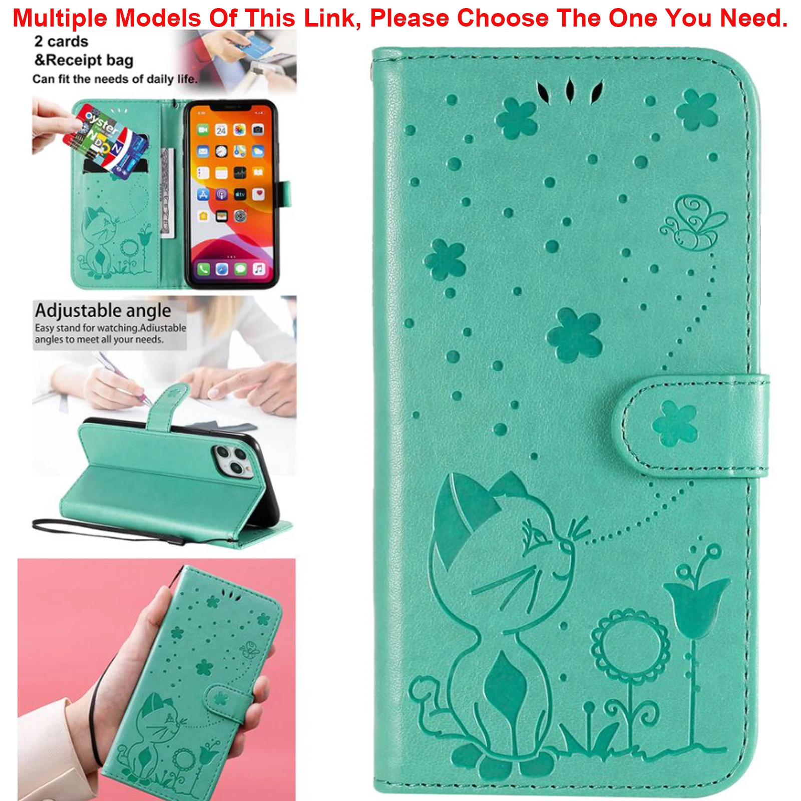 Leather Wallet Phone Case - Sleek and Stylish Protection