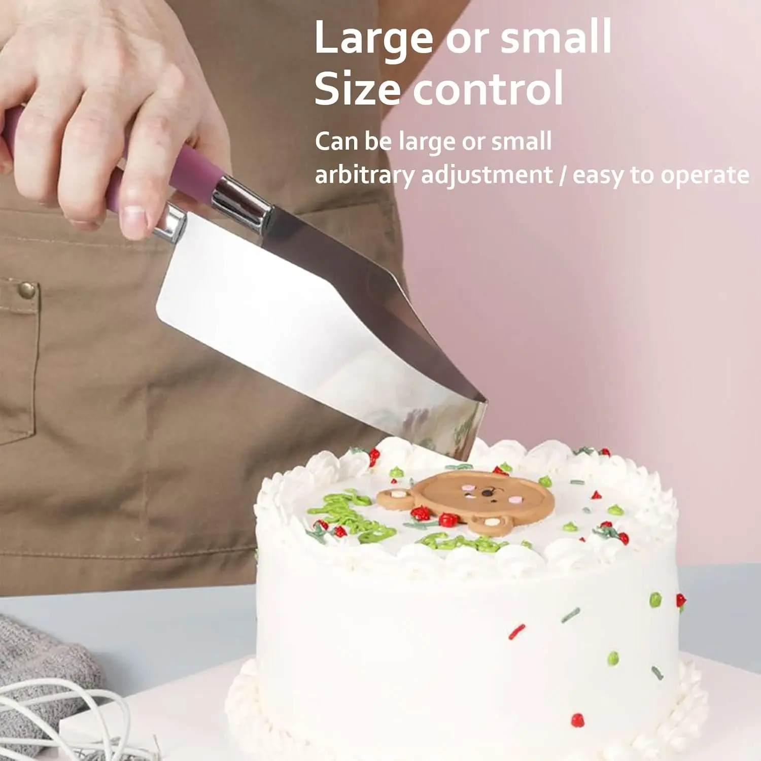 Cake Knife Slicer and Cutter Server Stainless Steel Pastry Divider for Wedding Birthday Party Divider Desserts Baking Tools cake knife