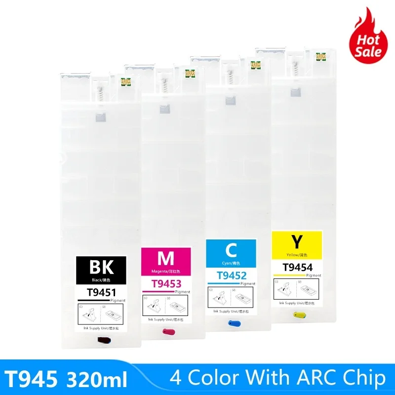 

Оригинальный Запасной картридж для Epson WF-C5790 WF-C5710 WF-C5290 WF-C5210 струйный принтер T9451 -T9454 с постоянным чипом для