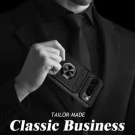 Étui de qualité militaire pour Pixel 9 XL Pixel 9 Pixel 9Pro Anneau rotatif magnétique Béquille Protection robuste contre les chutes_voghion.com