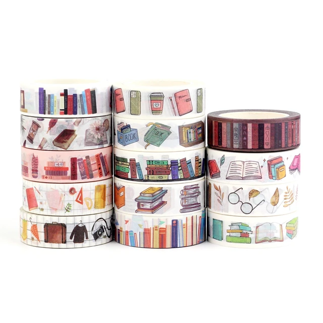 1PC 10M Deco Books Makeups Paper Washi Tape Set for Planner Scrapbooking  Adhesive Masking Tape Kawaii Papeleria School Supplies - AliExpress