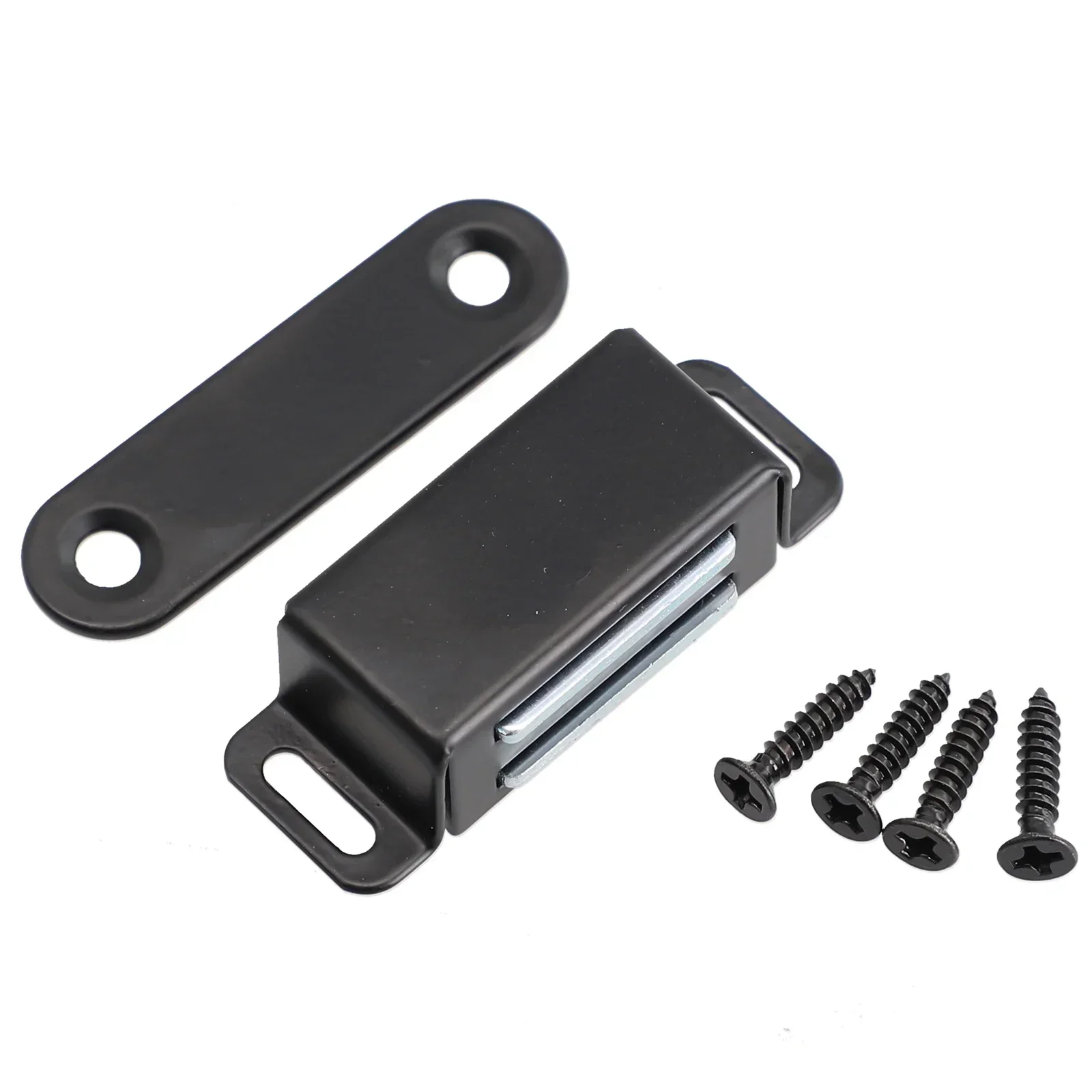 Magnetic Door Catch Stainless Steel Black Kitchen Cabinet Catches Magnet Latches For Door Cupboard Closures Furniture Hardware