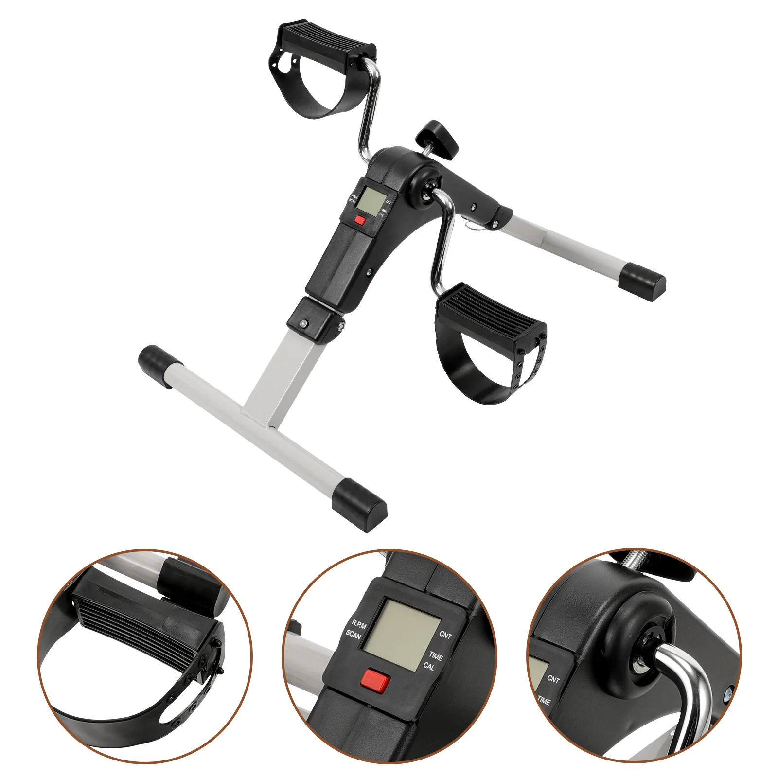 Stepper Exercise Bike Mini Pedal Fitness Machine Exerciser Rehabilitation Plastic Space-saving