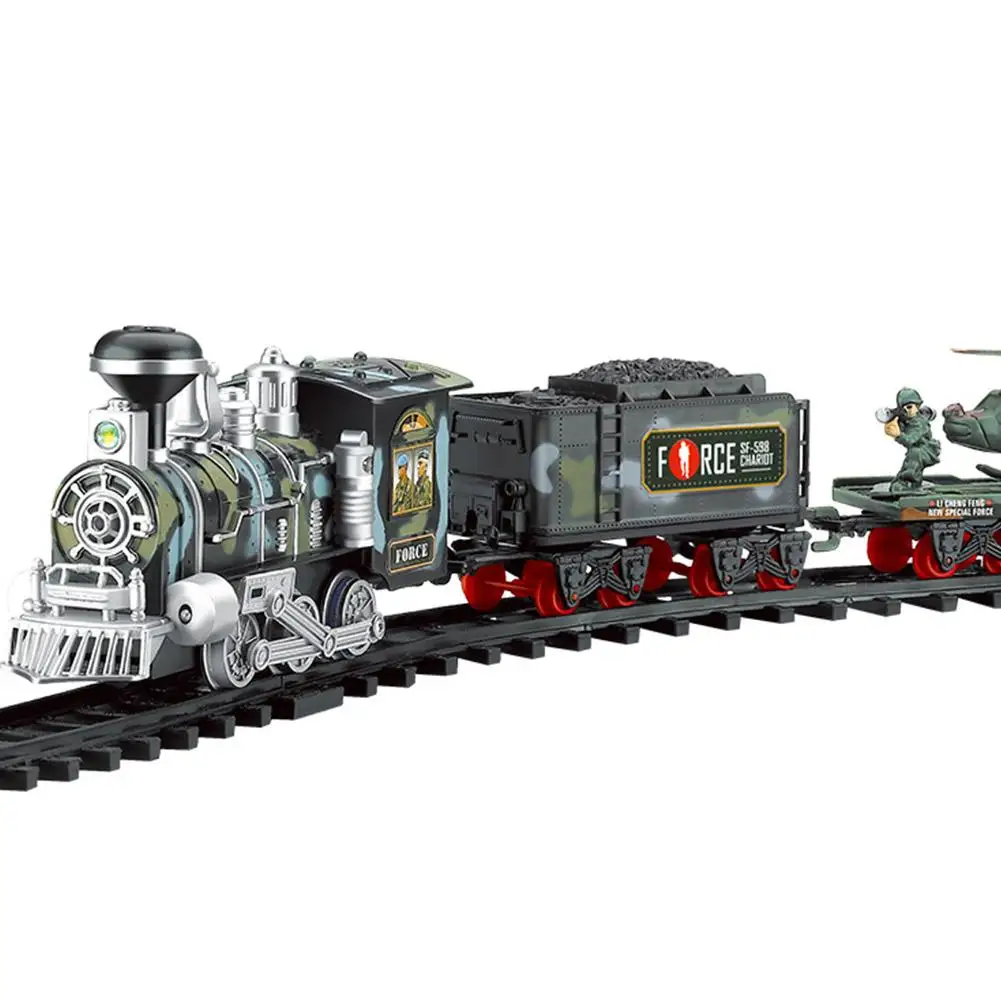 Train Sets Rechargeable Classic Steam Train Toy Set Electric Smoke Remote Control Track 1 Train Sets Rechargeable Classic Steam Train Toy Set Electric Smoke Remote Control Track 1