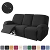 3seaters Classic Non-slip Sofa Cover Solid Color Recliner Chair Slipcover Lazy Boy Relax Couch Coushion Furniture Protector Home 1