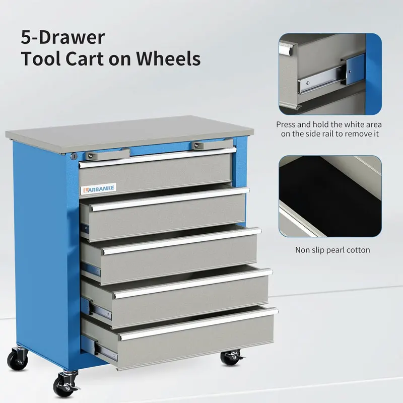 AIRAJ Tool Cabinet Tool Cart Set Garage Organizer Trolley with Hook&Drawer&Wheels Rust-proof Durable Parts Box Storage Tools AIRAJ Tool Cabinet Tool Cart Set Garage Organizer Trolley with Hook&Drawer&Wheels Rust-proof Durable Parts Box Storage Tools