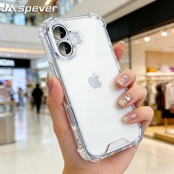 3D Airbag Shockproof Transparent Hybrid Case with Hard PC Cover and Soft Silicone Shell - iPhone 15 Plus