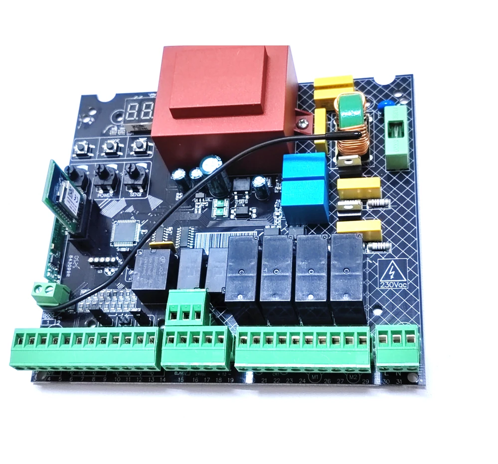 투야 WIFI 110V 230V 스윙 게이트 오프너 회로 메인 보드 범용 스윙 게이트 모터 마더 전자 제어 보드와 호환됩니다.