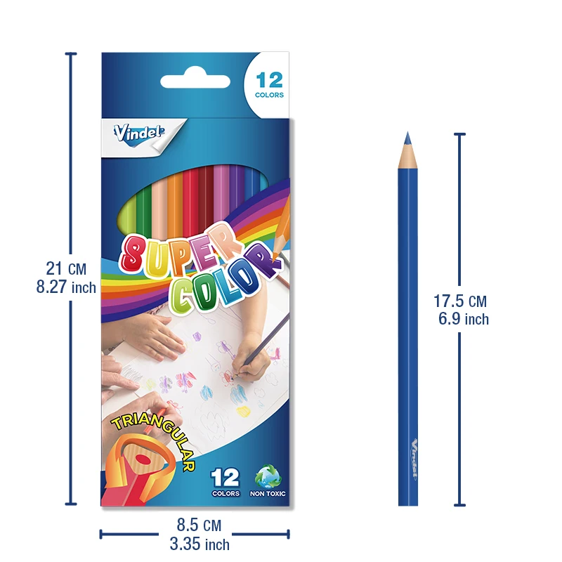 Buntstifte, Kinder-Bleistift-Set, Kunst- und Bastelbedarf, Malbuch-Bleistifte, Strumpffüller für Kinder ab 3 Jahren – Detail 3
